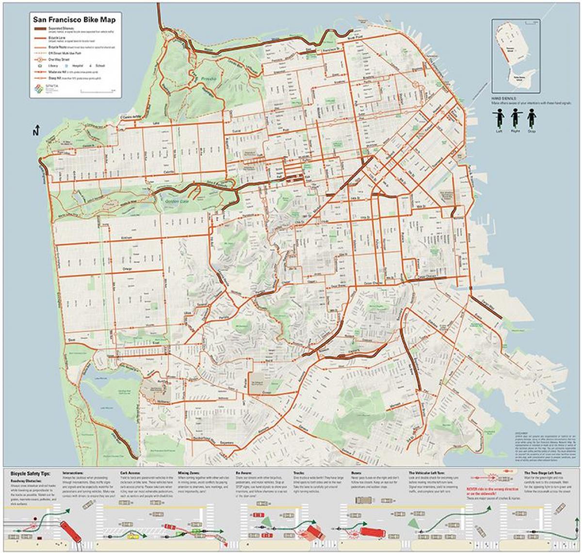 Сан Франциско дугуйн газрын зураг