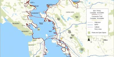 Сан Франциско bay trail газрын зураг
