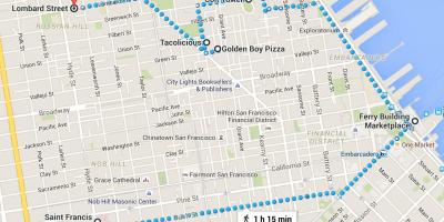 Сан Франциско chinatown алхах аялал жуулчлалын газрын зураг