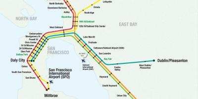 Сан-Франциско нисэх онгоцны буудал барт газрын зураг