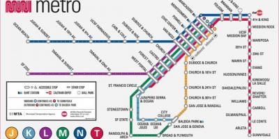 Сан Fran метроны газрын зураг