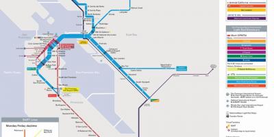 Барт станц Сан Франциско газрын зураг