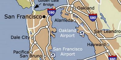 Зураг Сан-Франциско нисэх онгоцны буудал, эргэн тойрны талбай