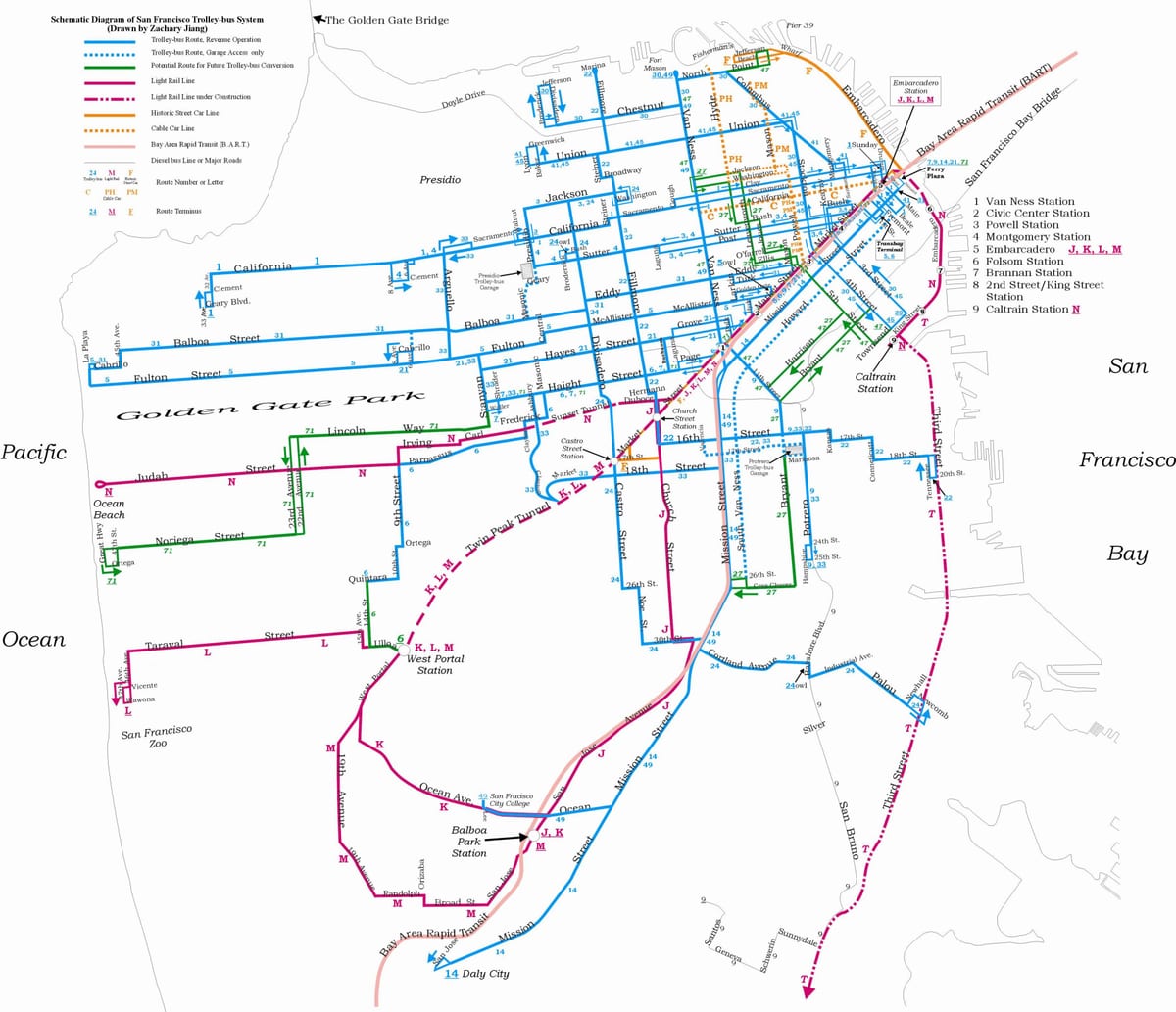 Зураг Сан Франциско trolleybus