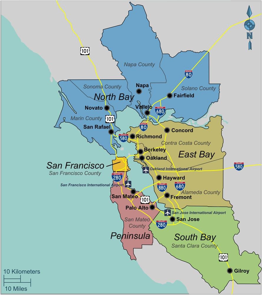 зураг өмнөд San Francisco bay area
