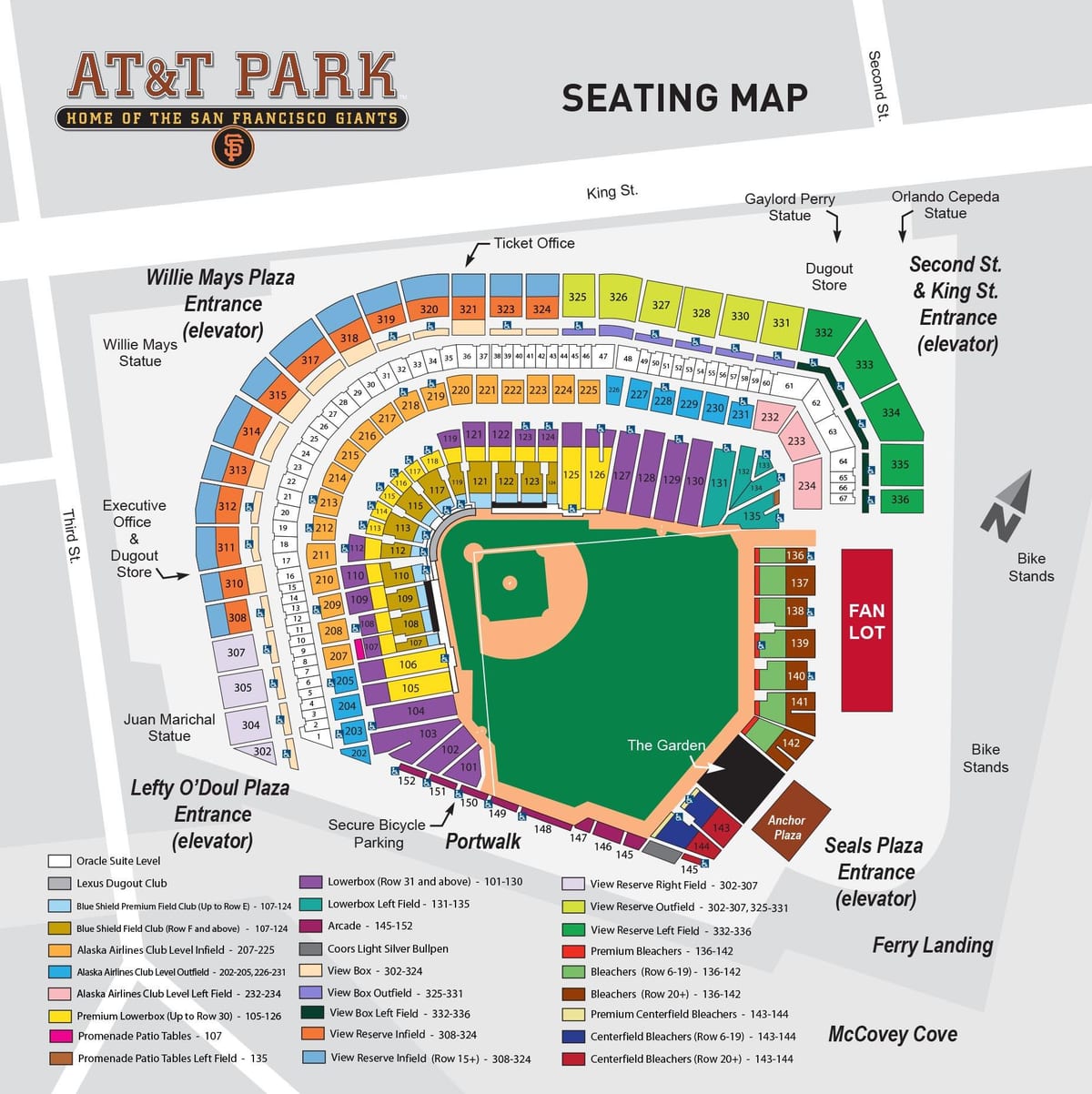 at&t ballpark газрын зураг