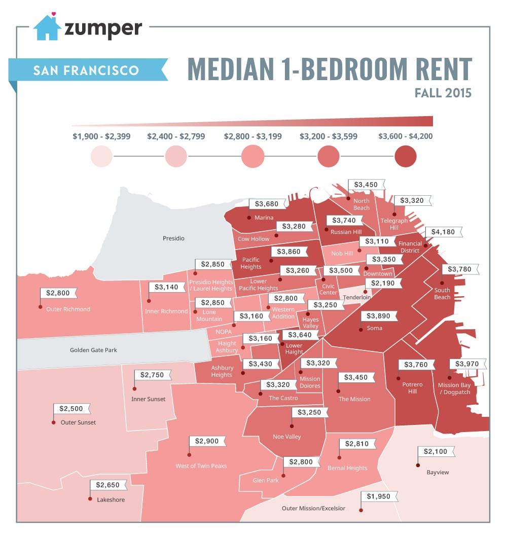 bay area түрээсийн үнэ зураг