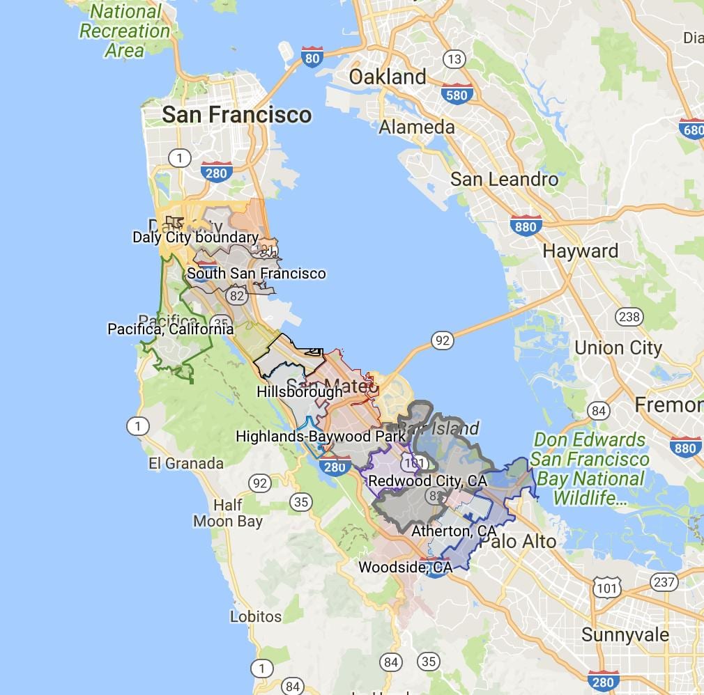 Зураг bay area хотын хил