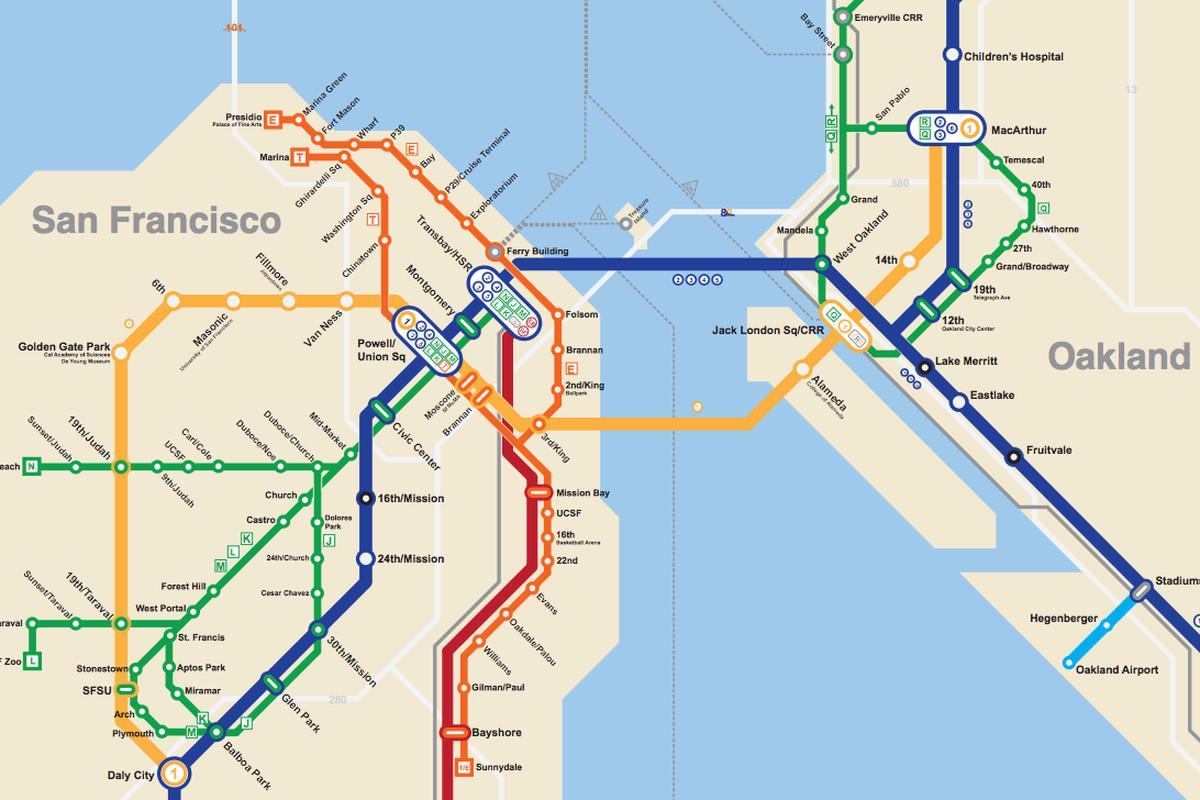 SFO метроны газрын зураг