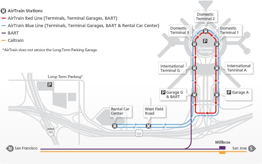 Зураг SFO airtrain