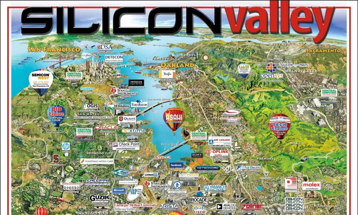 silicon valley талбайн газрын зураг