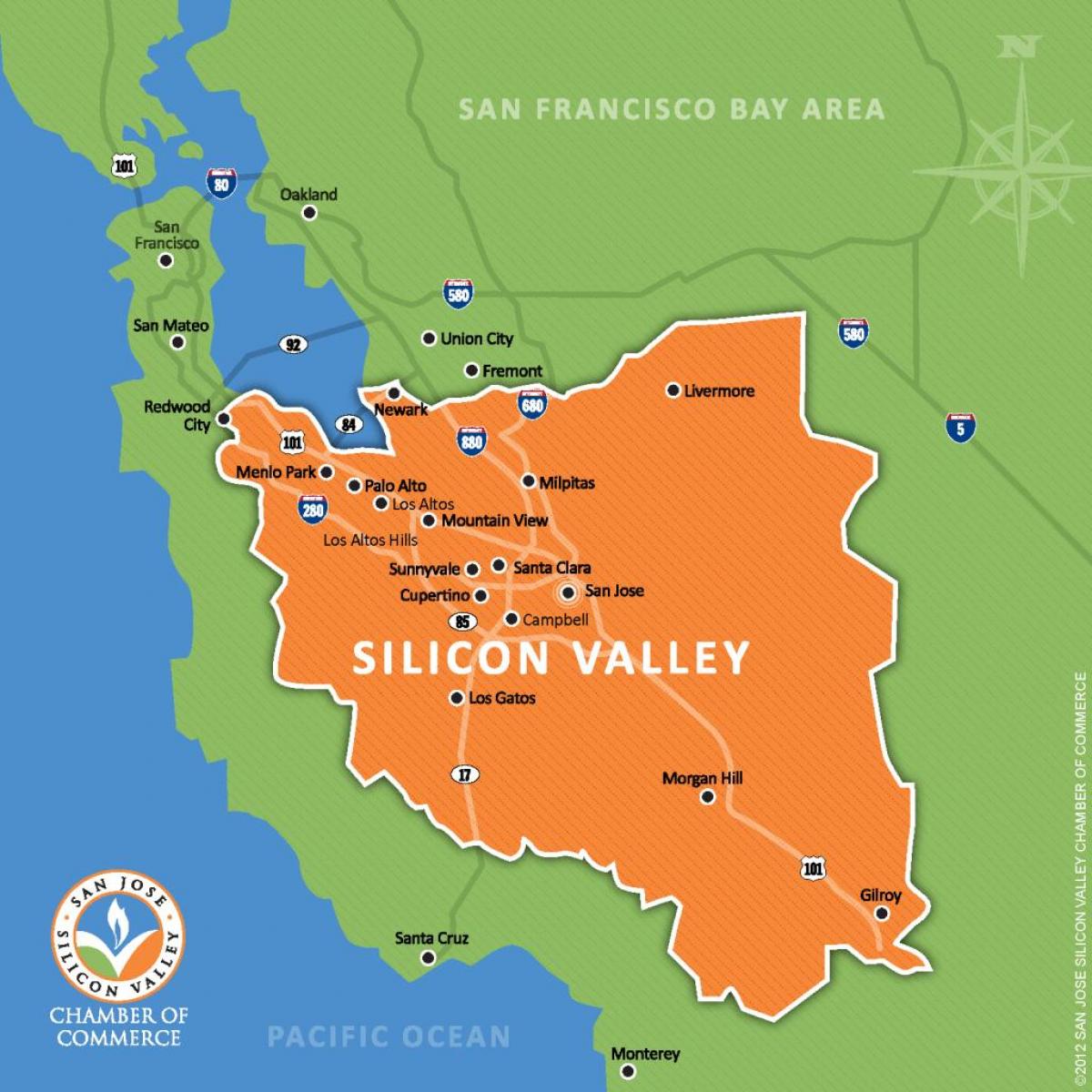 silicon valley-д дэлхийн газрын зураг