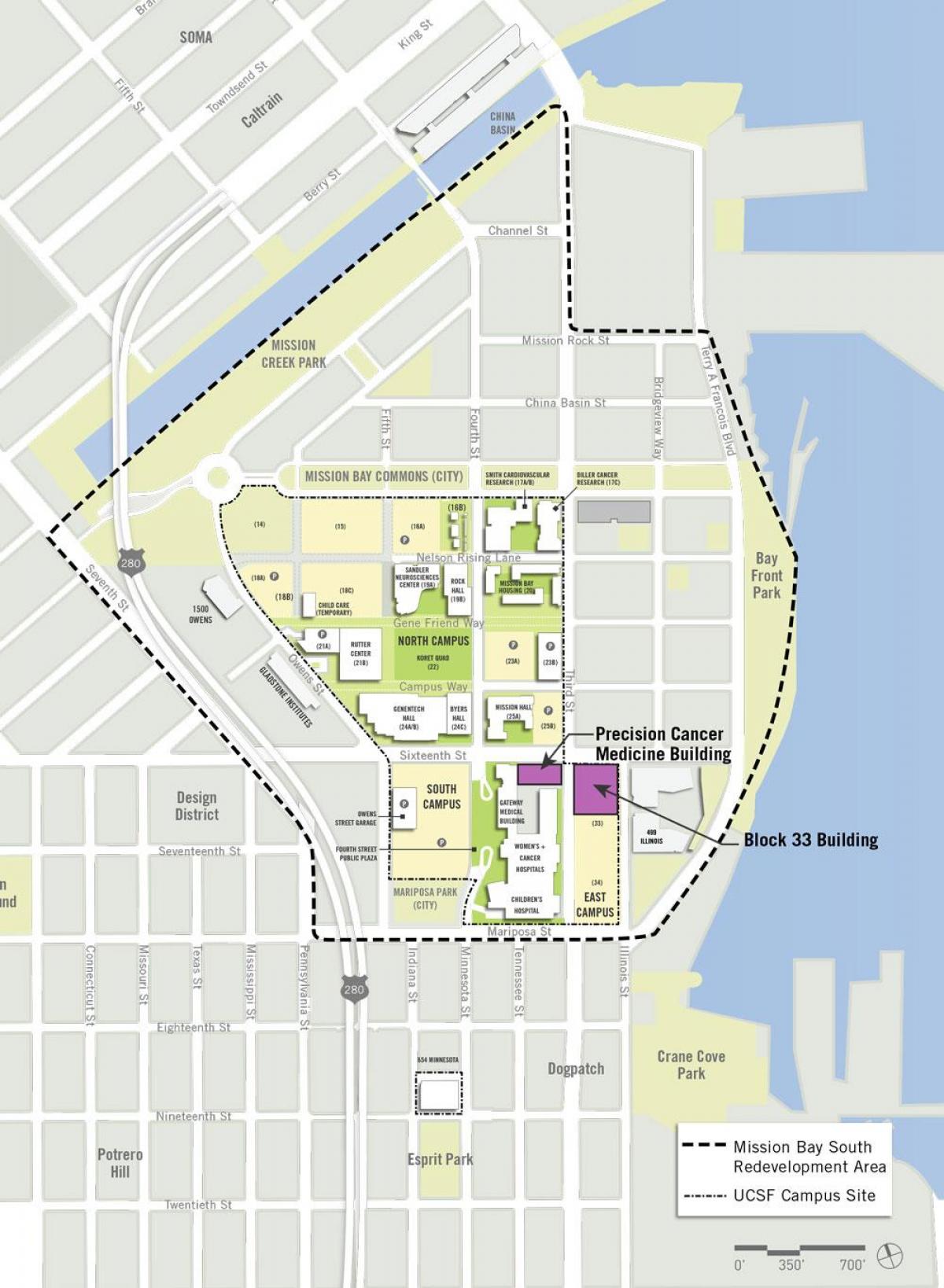 ucSF эрхэм булан оюутны хотхоны газрын зураг