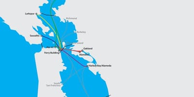 Сан Франциско бэй гарам газрын зураг