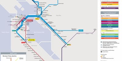 Барт станц Сан Франциско газрын зураг