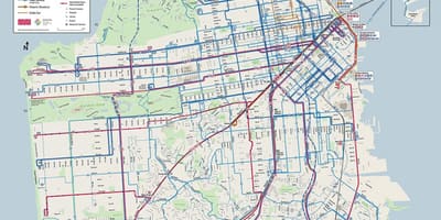 SFmta замын газрын зураг нь