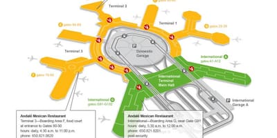 SFO терминал 2 хаалга газрын зураг